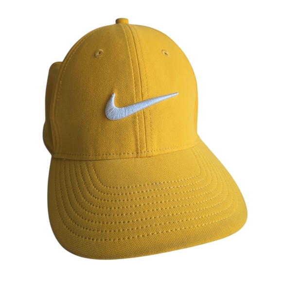Nike Yellow Cap with White Logo - Picture 1 of 11